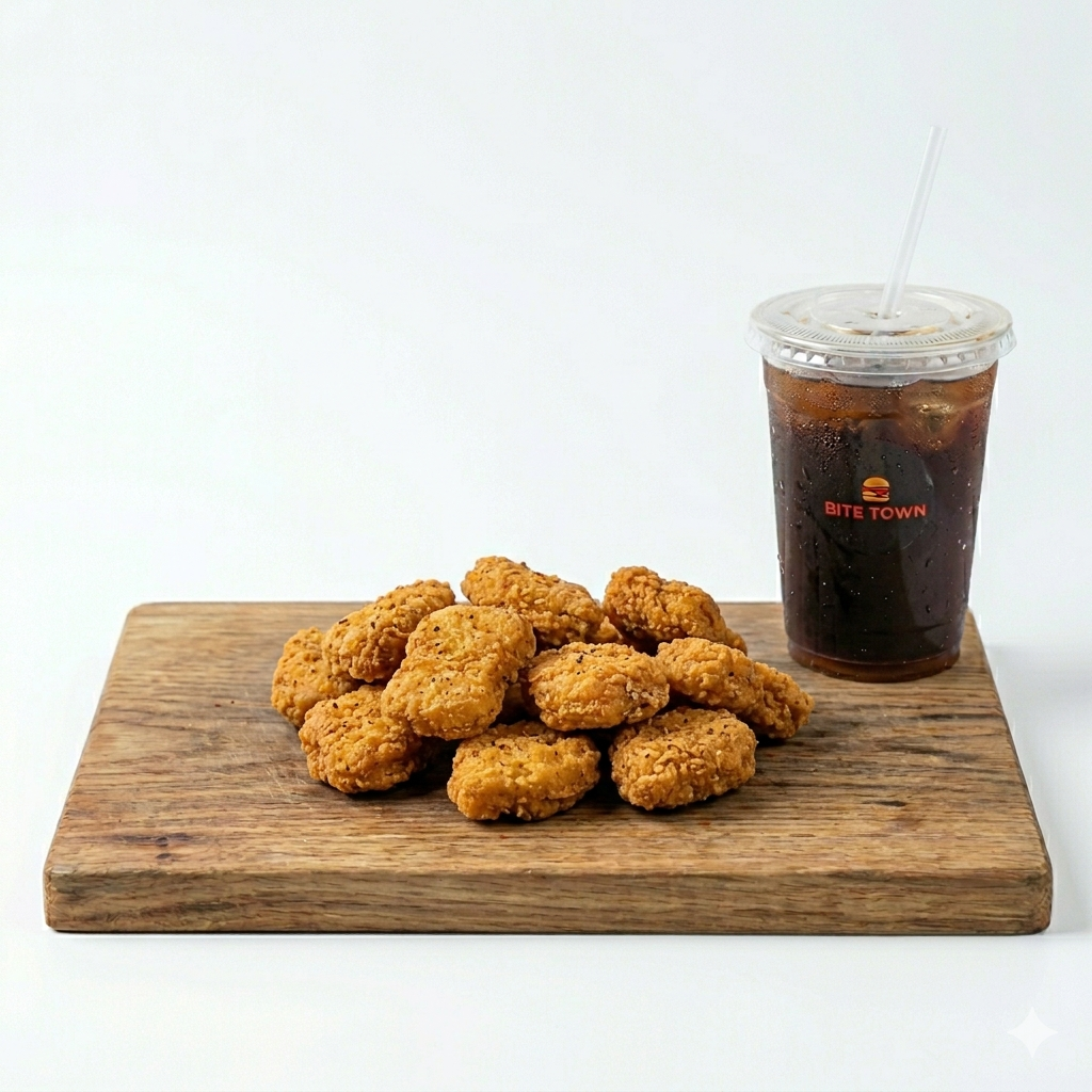 10 Chicken Bites, 1 Reg. Drink